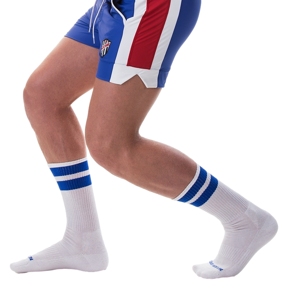 Chaussettes GYM SOCKS Blanc-Bleu