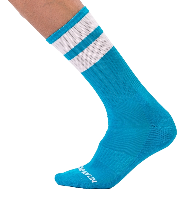 Chaussettes GYM SOCKS Bleu ciel-Blanc