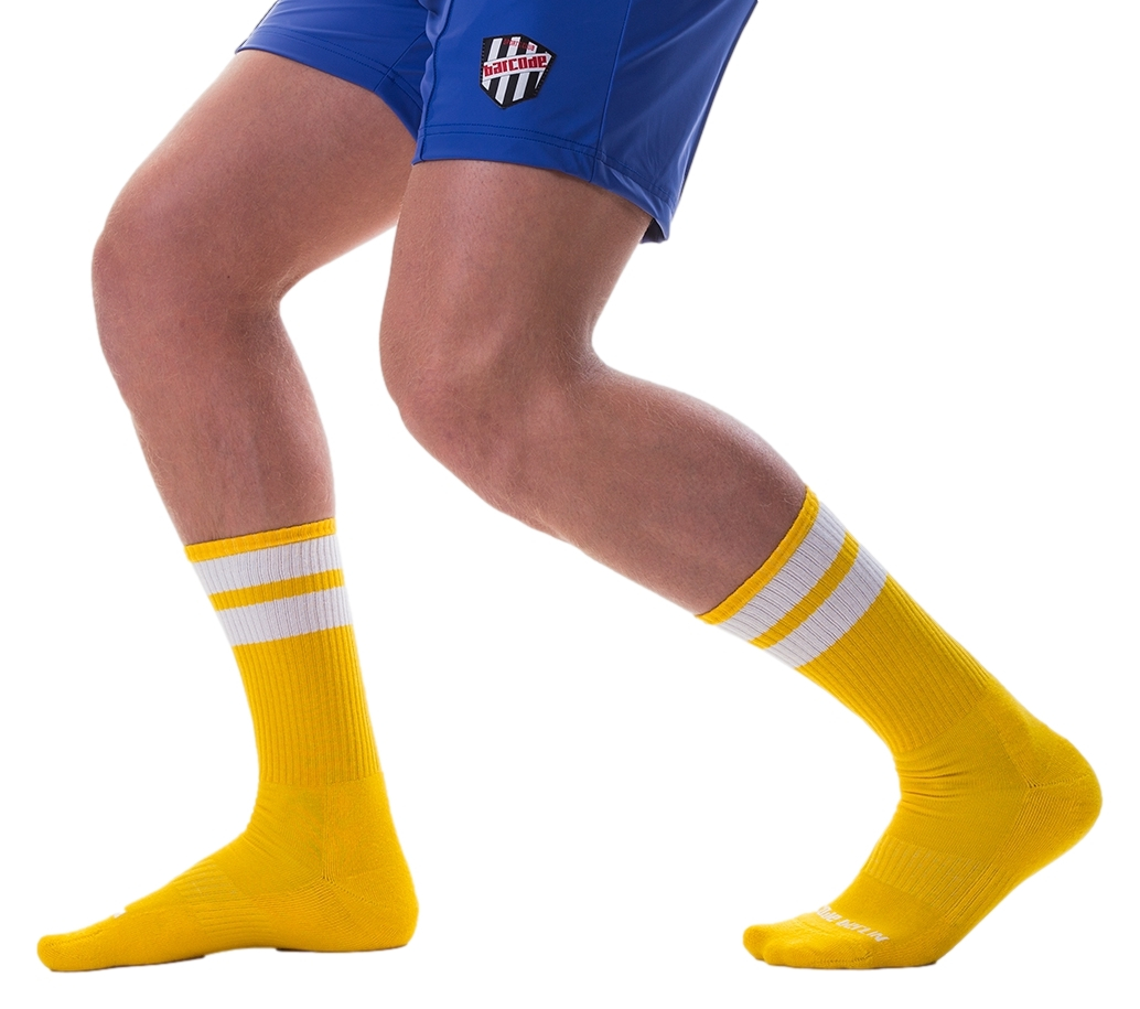 Chaussettes GYM SOCKS Jaune-Blanc