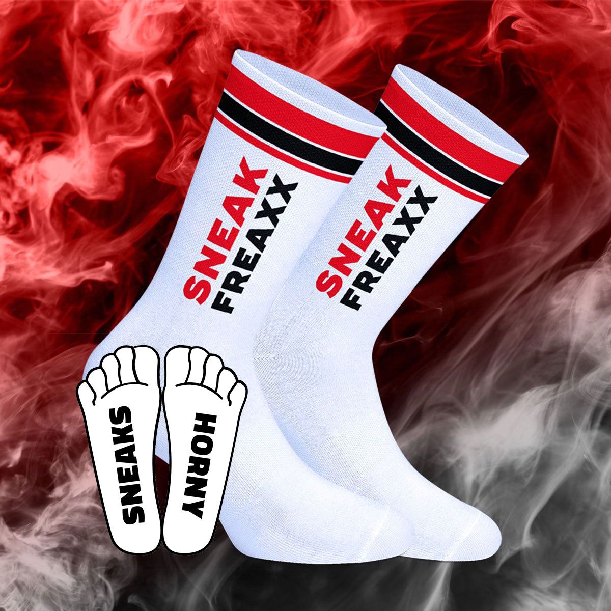 Chaussettes SOCKEN NEON Horny Rouge