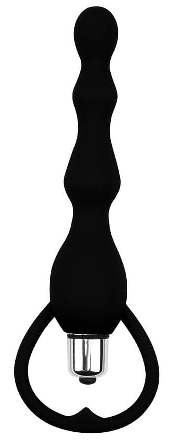 Chisa Novelties Chapelet anal vibrant TAIL POWER Black Mont 12 x 3cm