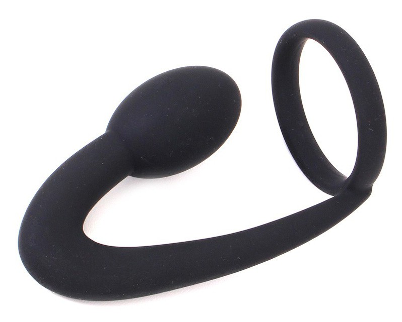 Cockring avec plug G-SPOT 4.5 x 2.9 cm