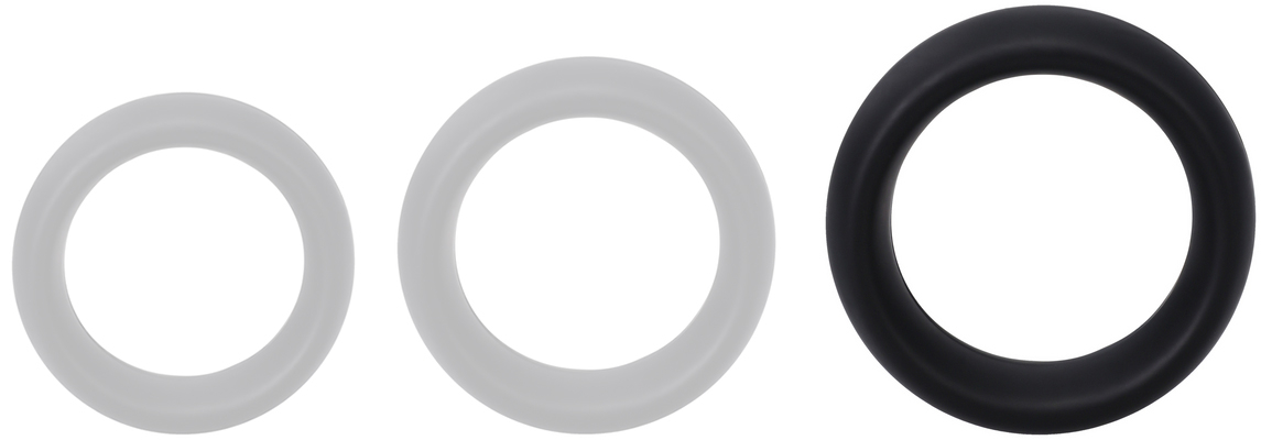 Cockring en silicone THE COLLAR Large 50 mm Noir