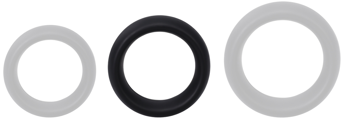 Cockring en silicone THE COLLAR Medium 45 mm Noir
