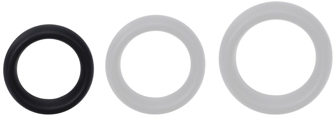 Cockring en silicone THE COLLAR Small 40 mm Noir