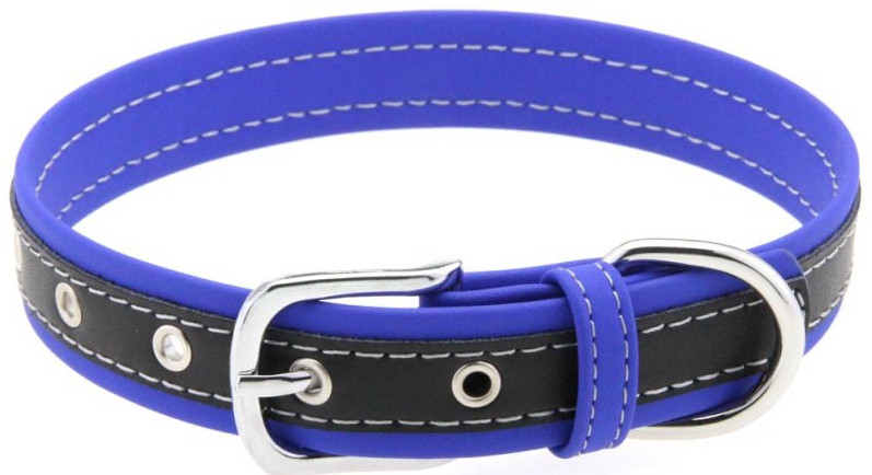 Collier Bicolore Simili CONTRASTED Bleu Foncé