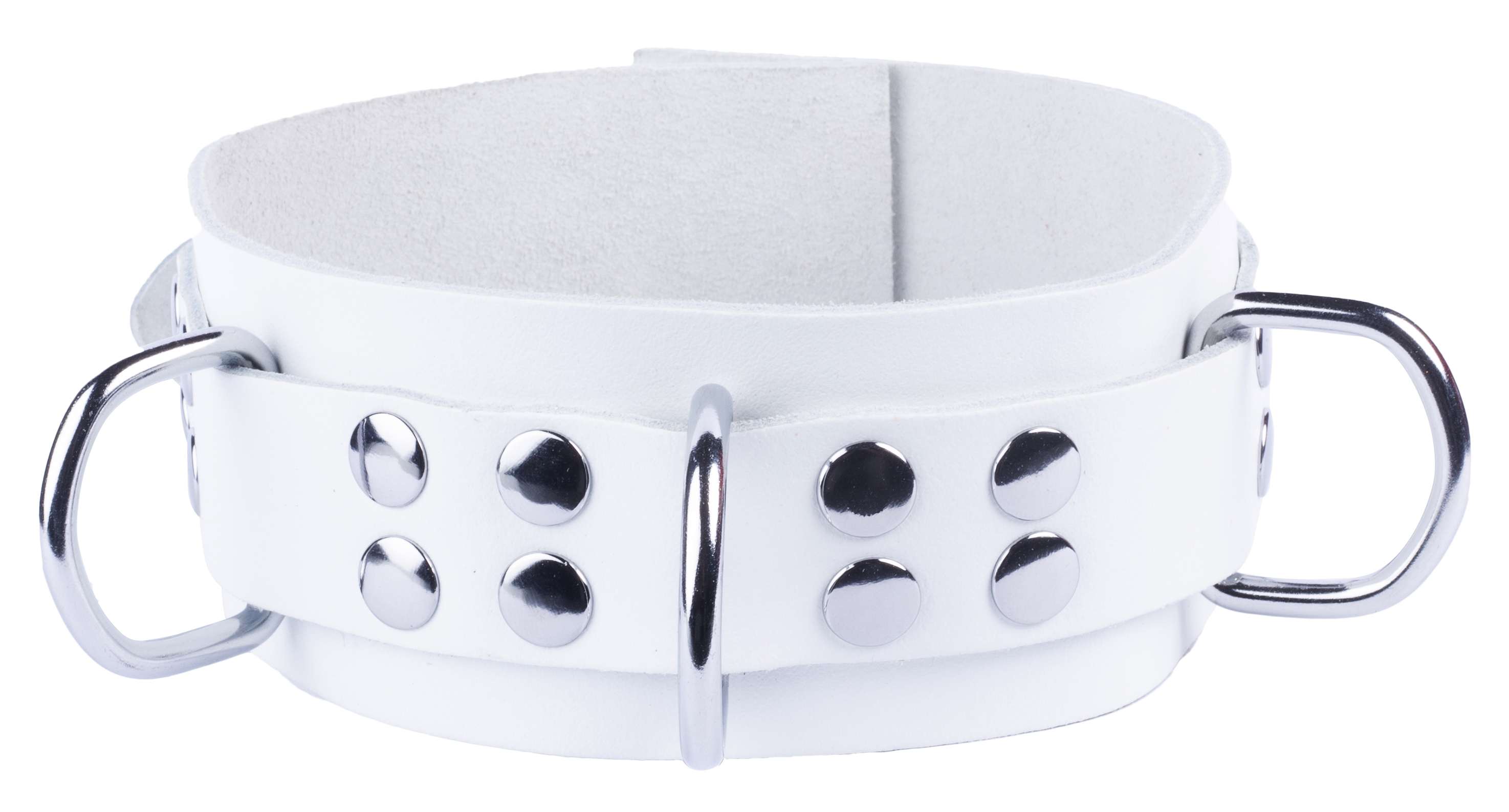 Collier en cuir ULTRA Blanc
