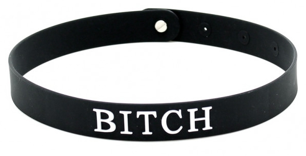 Collier en silicone BITCH