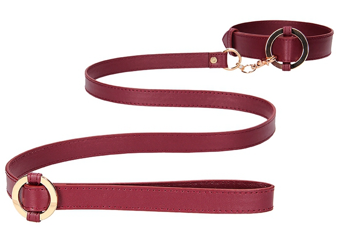Collier et Laisse HALO COL Rouge