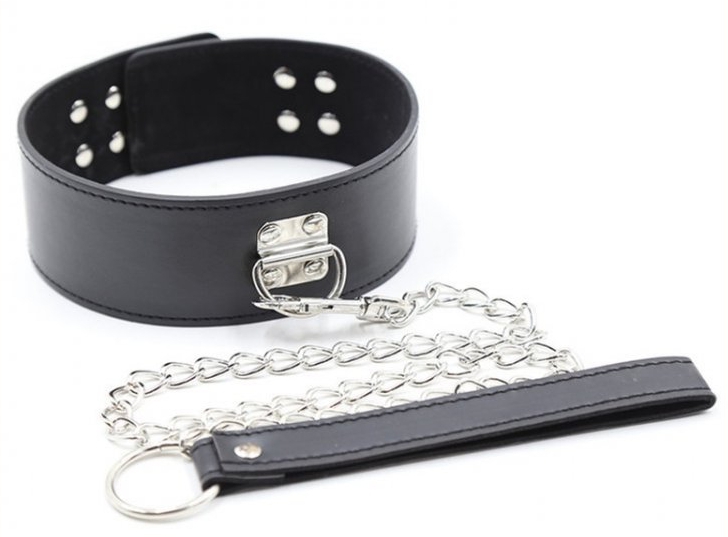 Collier Laisse PIN LOCK Noir