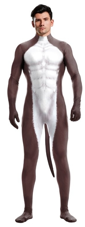CosplayBoys Combinaison Cosplay Âne DONKEY Blanc-Marron