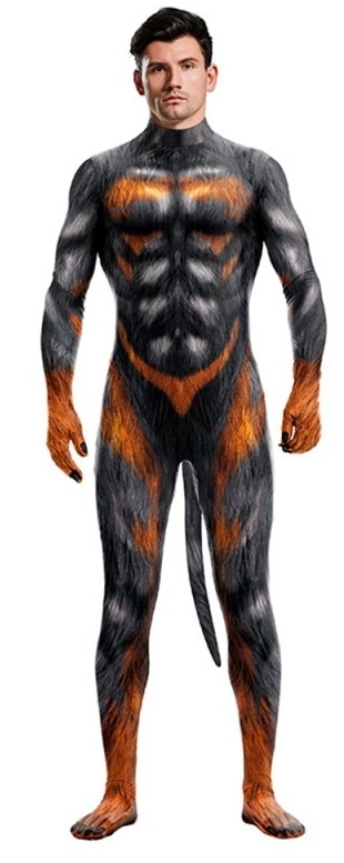 CosplayBoys Combinaison Cosplay Loup sexy WOLF MAN Noir-Feu