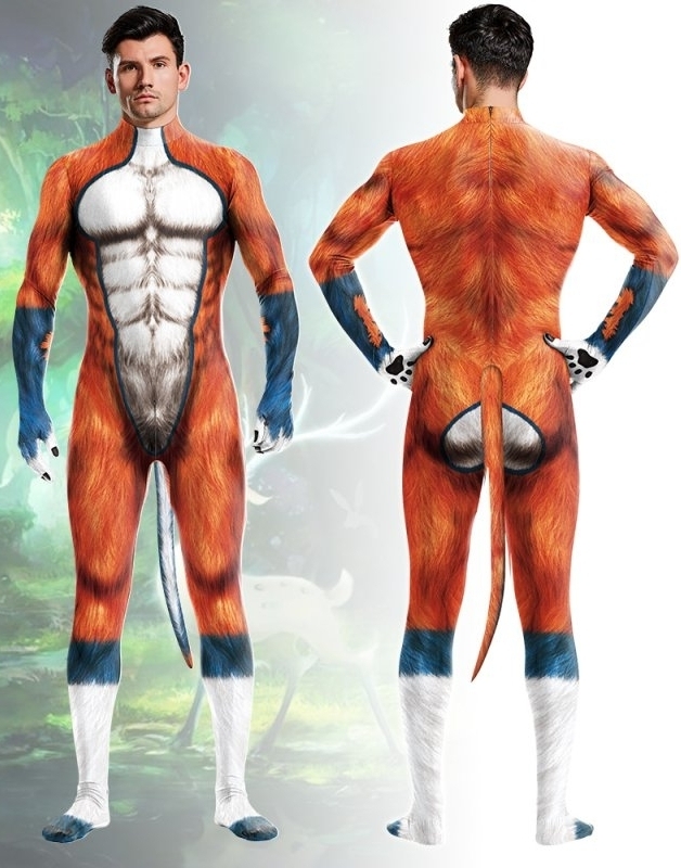 CosplayDogs Combinaison Cosplay Chien WILD DOG Orange