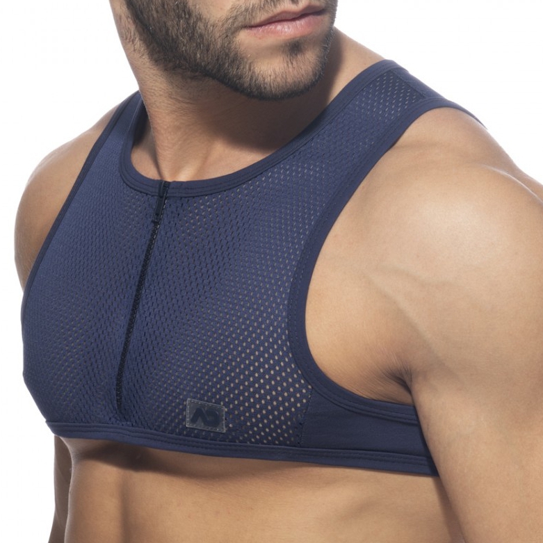 Crop Top MESH-ZIP Marine