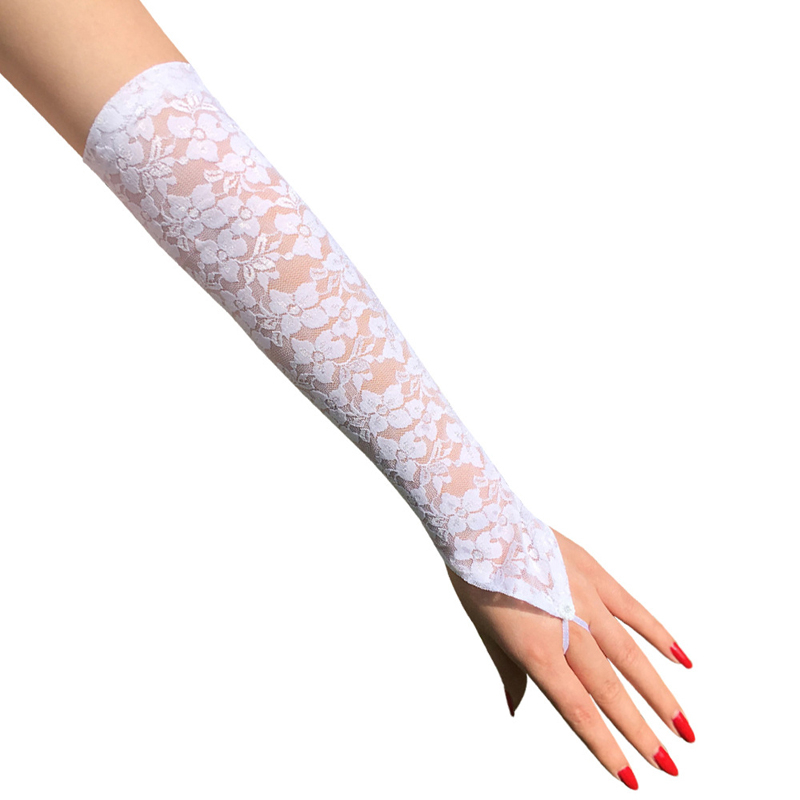 CrossGearX Mitaines Longues NESSA Blanches
