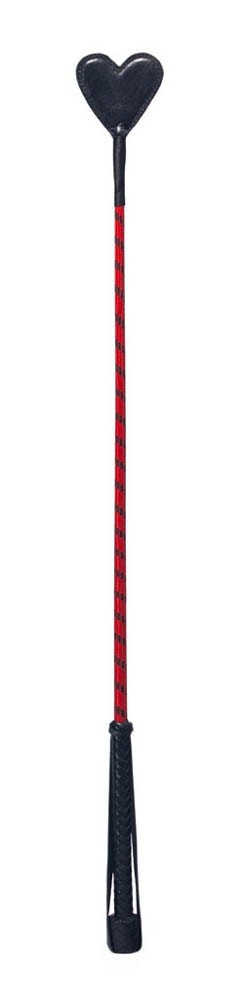 Devil Stick Cravache en cuir Coeur rouge - 70 cm