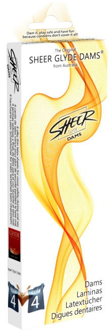 Digues en latex GLYDE DAMS Cola x4