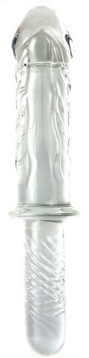 Dildo Poignée en verre ICE KING 16.5 x 5.2cm