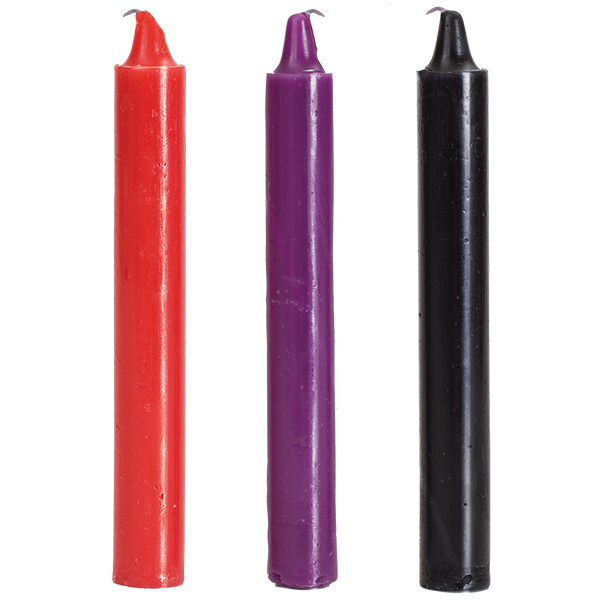 Doc Johnson Lot de 3 bougies colorées