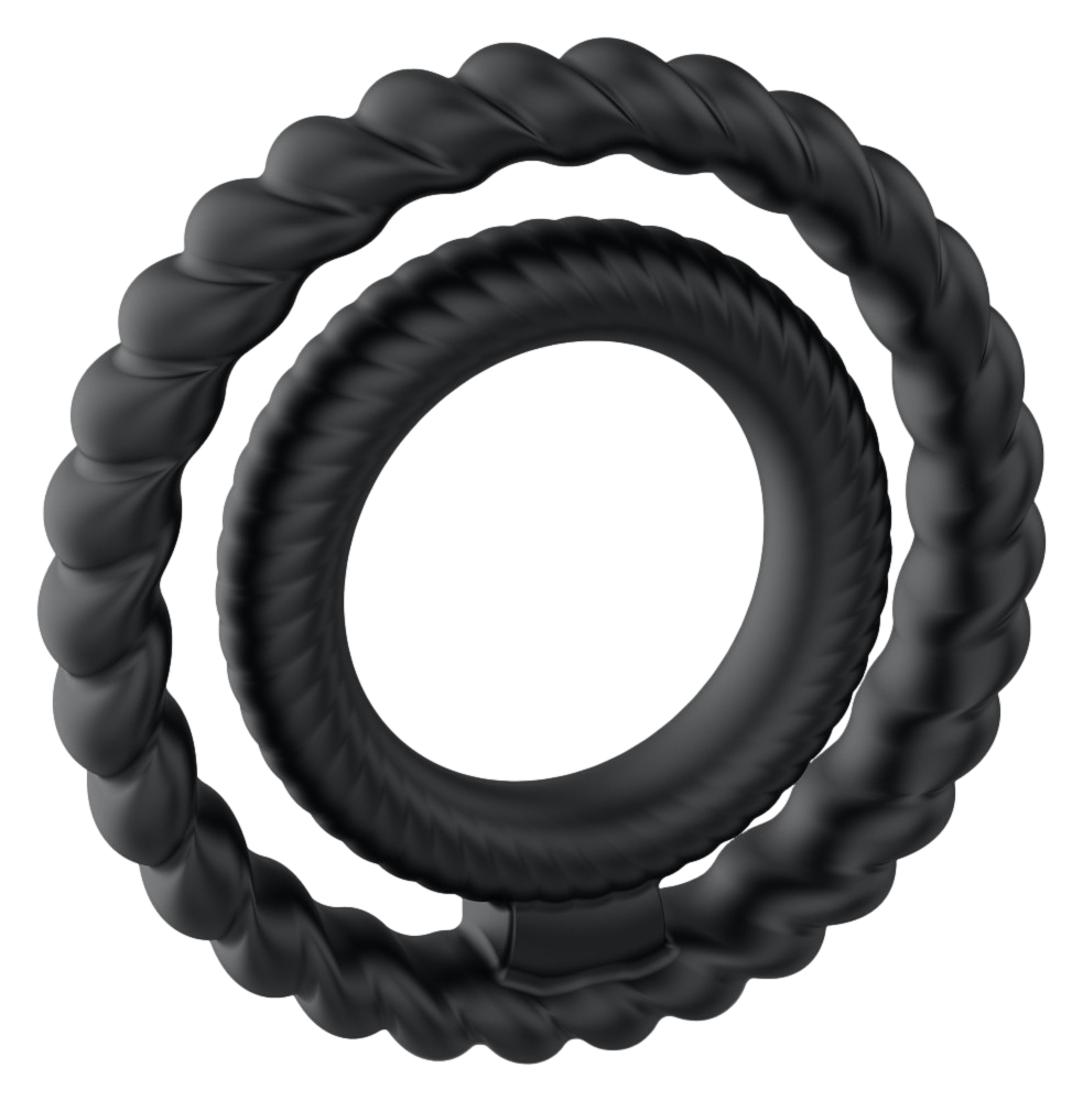 Double Anneau pénien DUAL RING Dorcel 43mm
