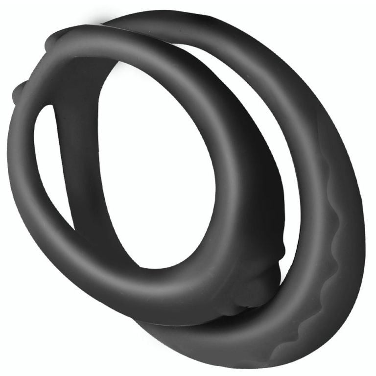 Double Anneau pénien Silicone SOFT DUO 40mm Noir