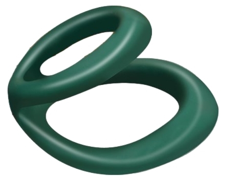 Double Anneau pénien UPLIFT 40mm Vert