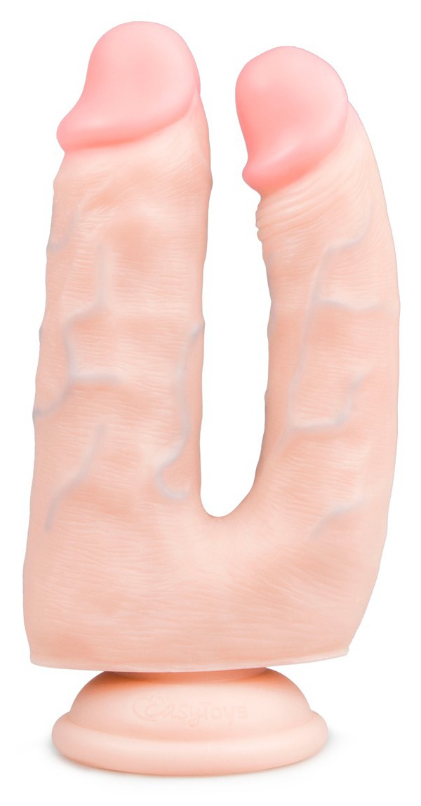 Double dildo avec ventouse 13 x 3.5 cm Chair