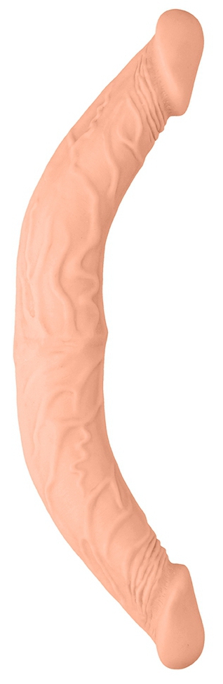 Double gode REALROCK 36 x 4.4cm Flesh