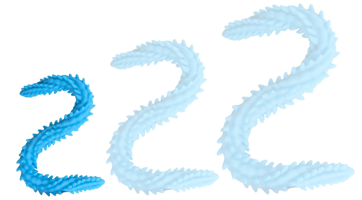 Double gode SCOLOP S 40 x 3cm Bleu