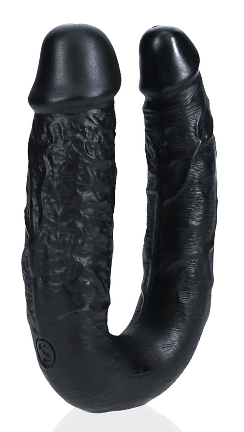 Double Gode U SHAPE 12 x 3cm Noir