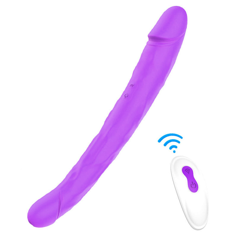 Double gode vibrant KING 3 - 31 x 4cm Violet