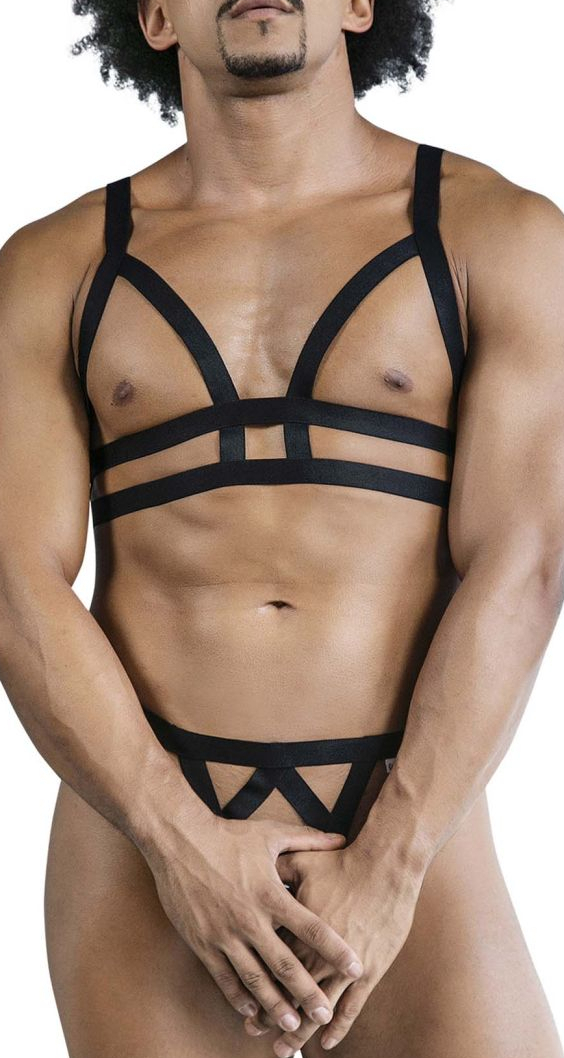Ensemble Bra et String ANDEROS 2 Pièces Noir