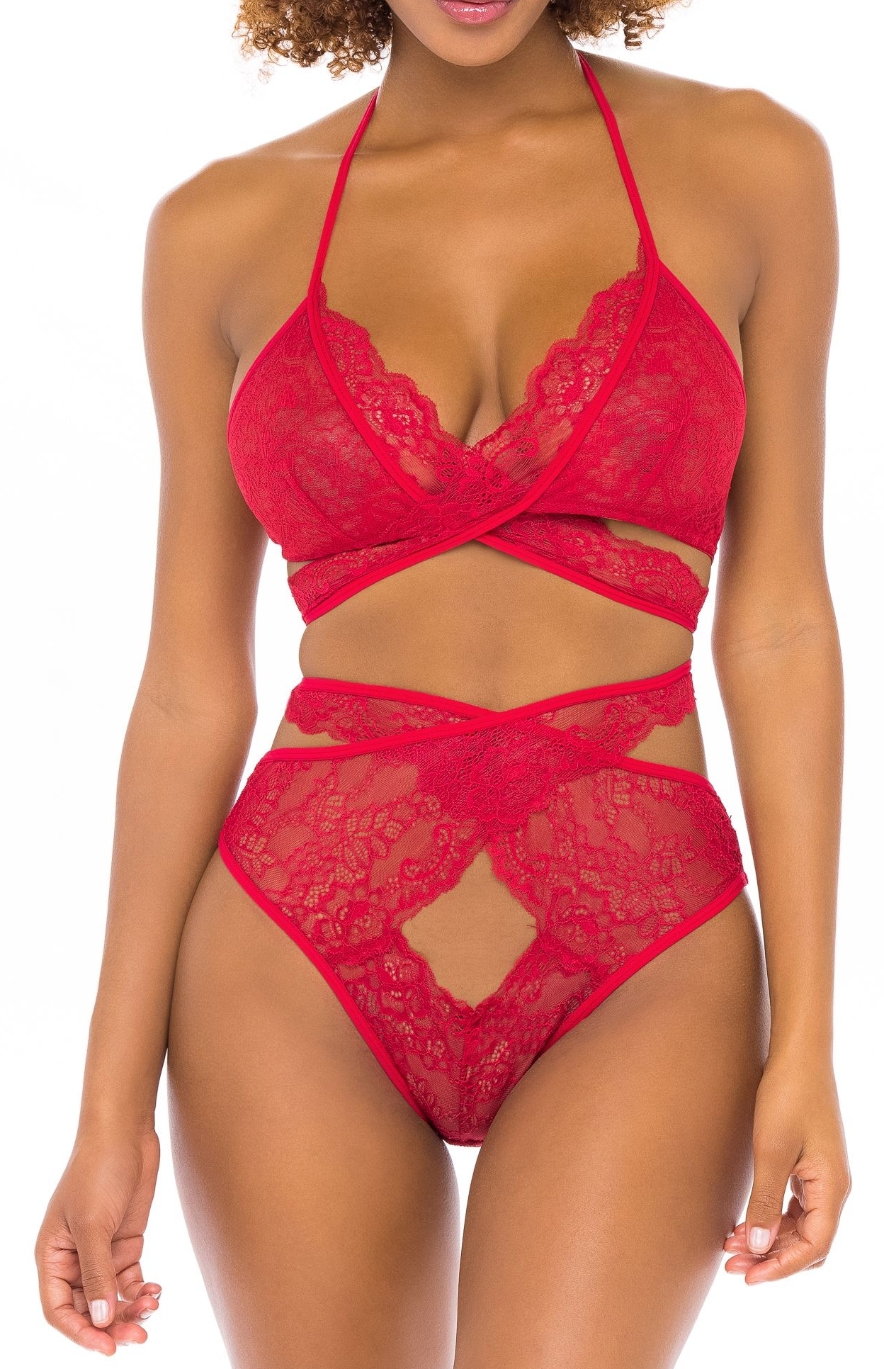 Ensemble CHARLENA 2 Pièces Rouge