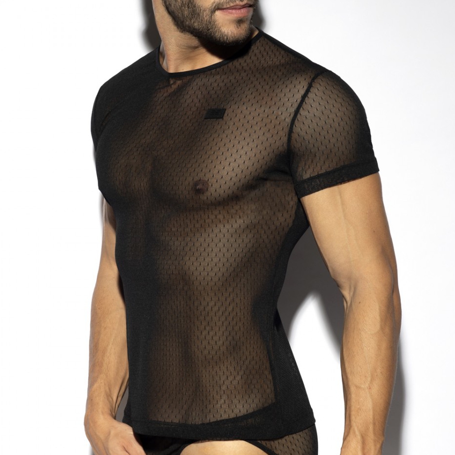 ES Collection T-shirt PLUMETTI Noir