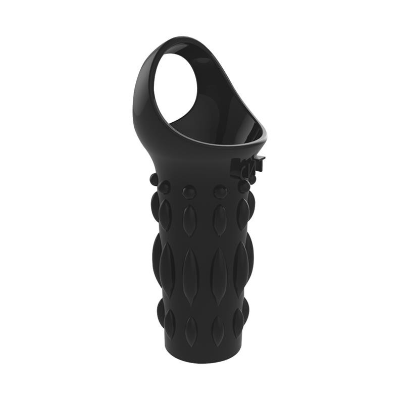 Etui pénien Texturé Noir 8 x 3.8cm