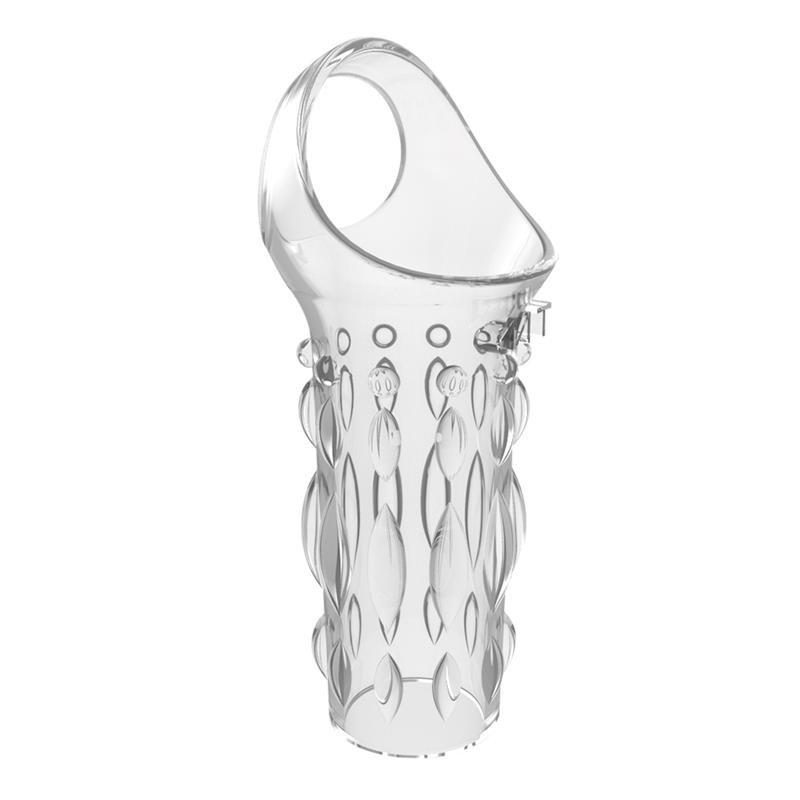 Etui pénien Texturé Transparent 8 x 3.8 cm