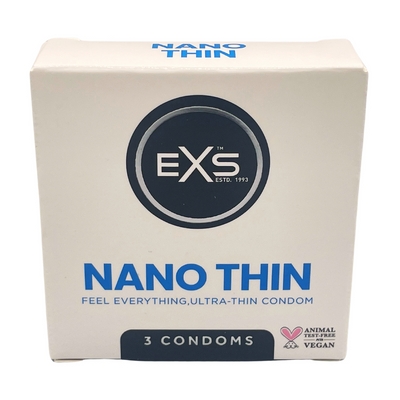 EXS Préservatifs fins NANO THIN 53mm x3