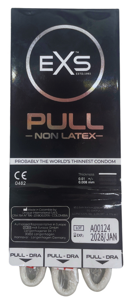 EXS Préservatifs sans latex PULL 55mm x3