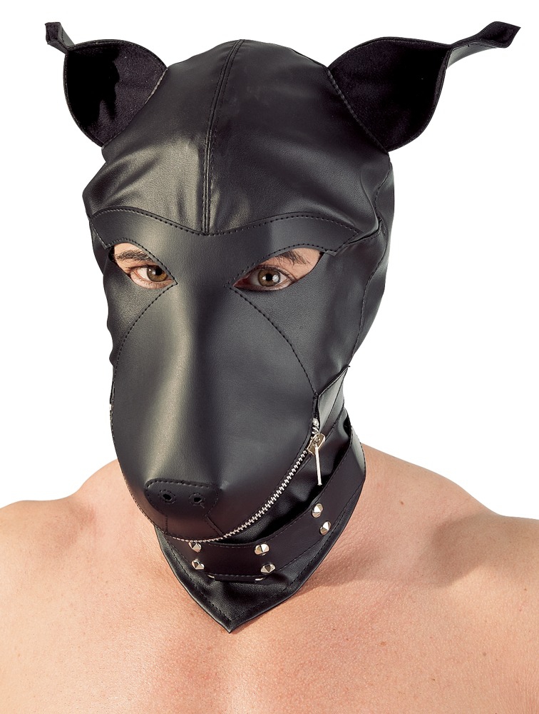 Fetish Collection Cagoule DOG Fetish Simili noir
