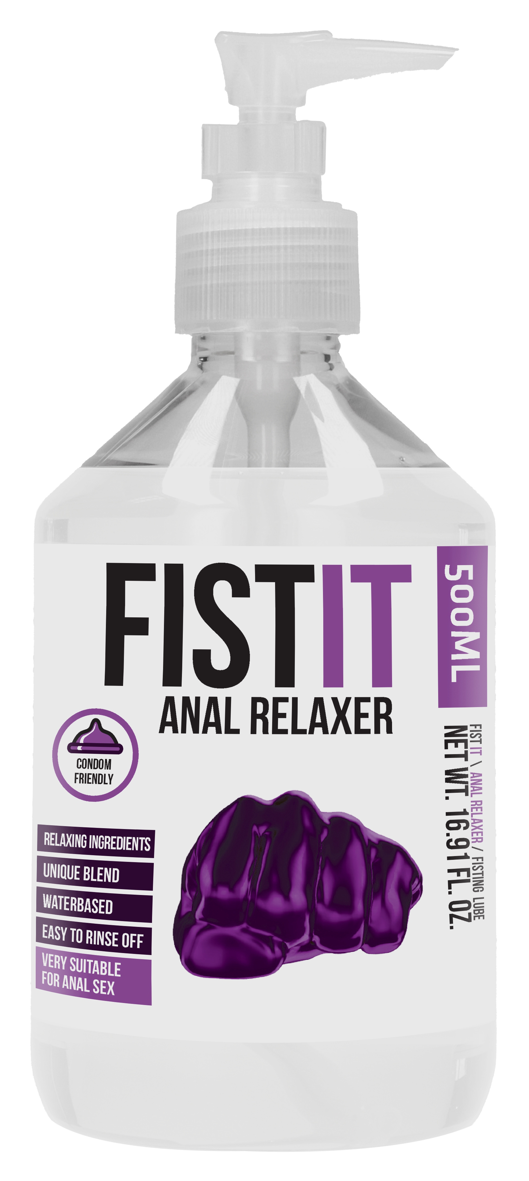 Fist It Crème relaxante ANAL RELAXER - Bouteille Pompe 500ml