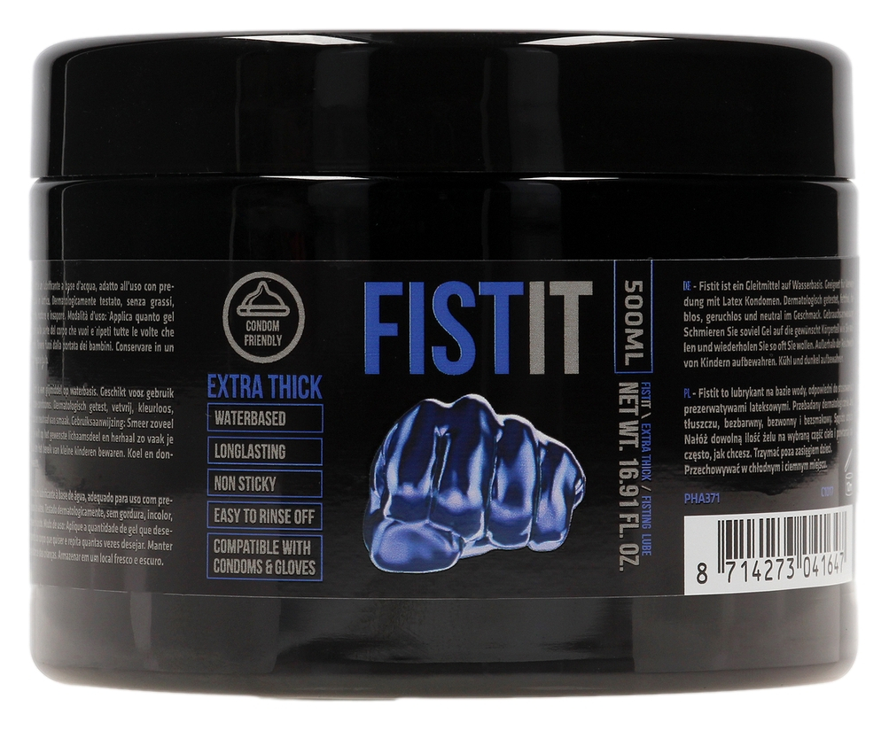 Fist It Lubrifiant Eau FIST IT EXTRA THICK 500 ml -Pot noir