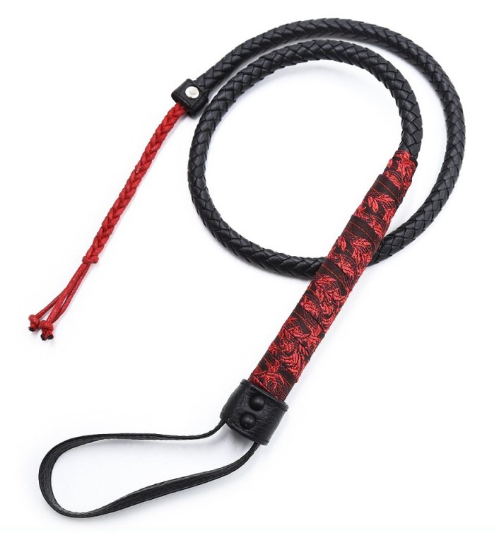 Fouet Sm CHINESE DESIGN 90cm Noir-Rouge