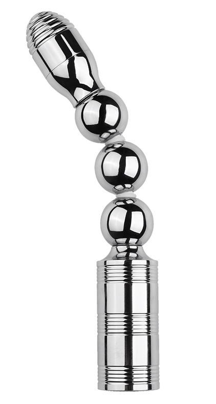 FUKR Chapelet anal vibrant en métal VIBRATOR BEADS 15 x 3cm