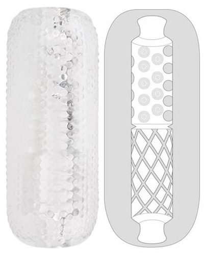 Gaine de masturbation PALM STROKER N°3 - 12.5cm Transparente