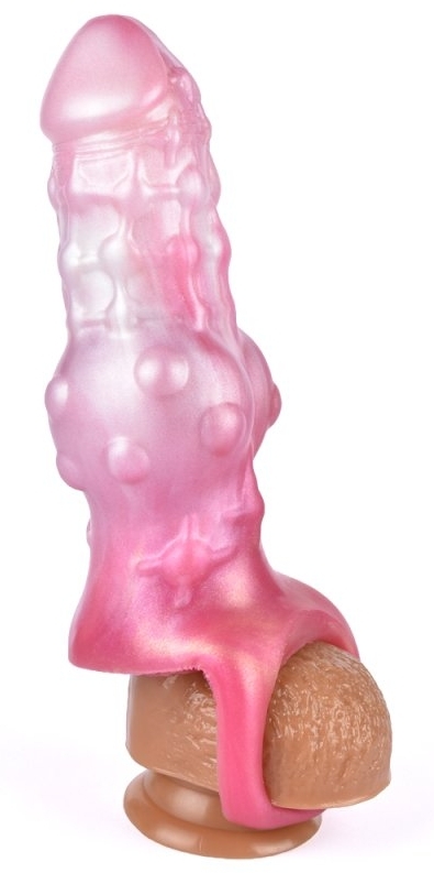 Gaine de pénis Monster TOADIX 17 x 6cm Rose