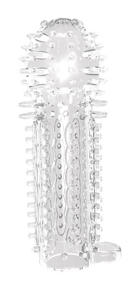 Gaine de pénis NUBBY 14.5 x 4.8cm Transparente