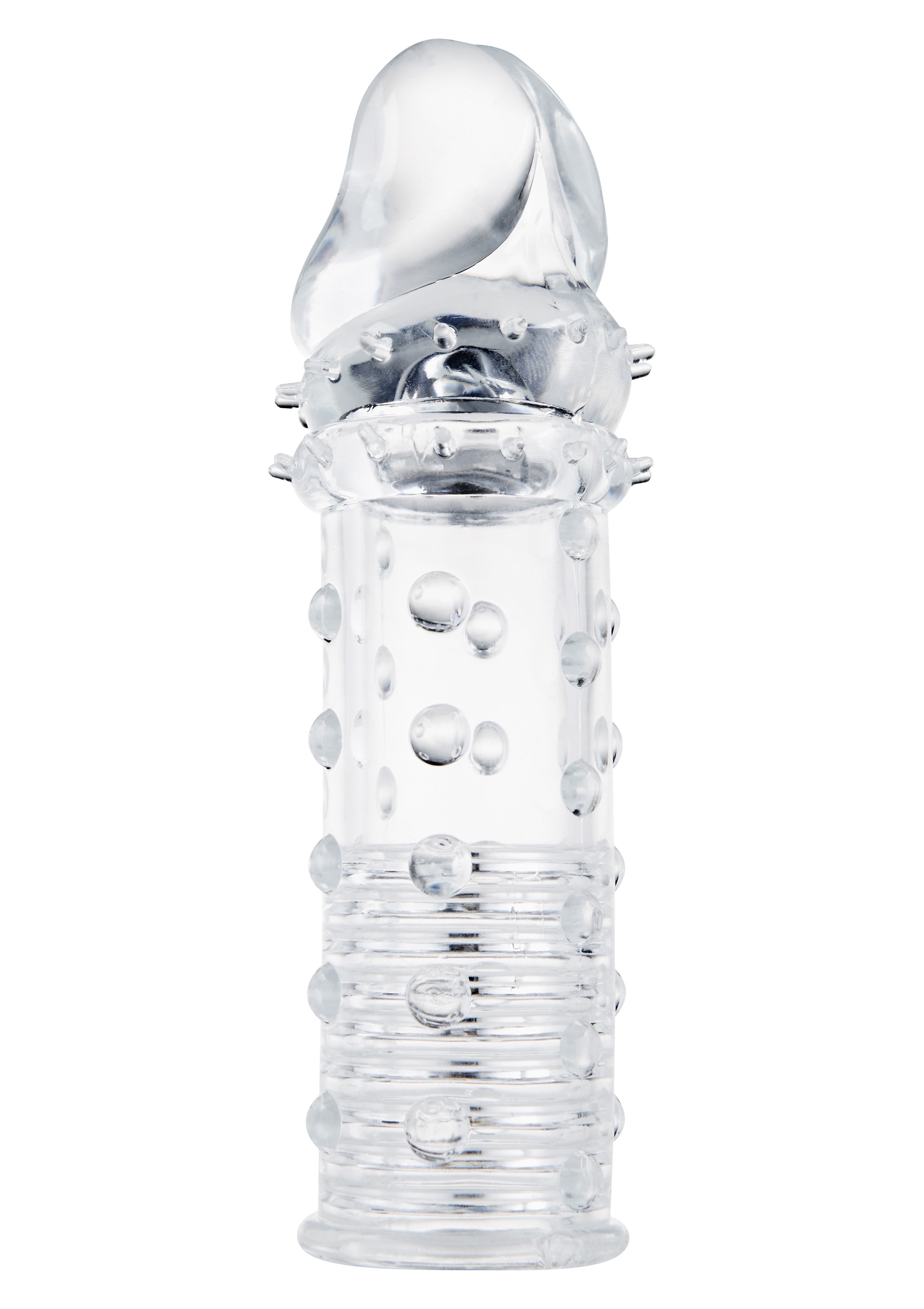 Gaine de pénis STUD SLEEVE 15 x 4.2cm Transparente