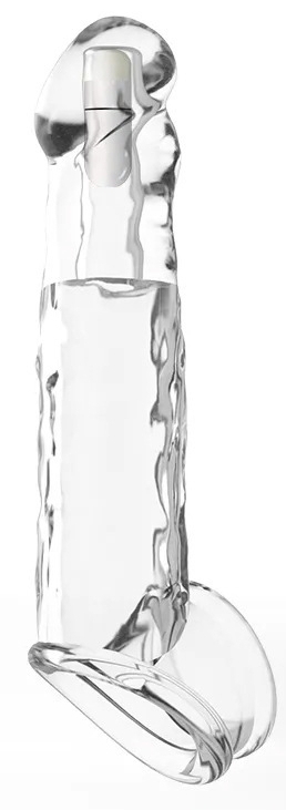 Gaine de pénis vibrante SILYVIZZ 16 x 4 cm Transparente