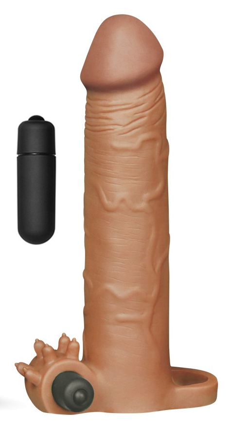 Gaine de pénis X-TENDER N°5 20 x 4 cm Marron