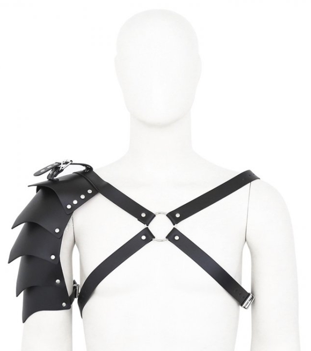 Generique Harnais avec Épaulette GLADIATOR Simili Noir
